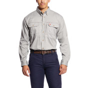 Ariat FR Solid Vent Shirt in Silver Fox